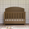 Load image into Gallery viewer, Monogram Walnut Driftwood Hemsted 4-in-1 Convertible Crib
