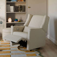Load image into Gallery viewer, Babyletto Ivory Kiwi Glider w/ Electric Control and USB with Gold Base
