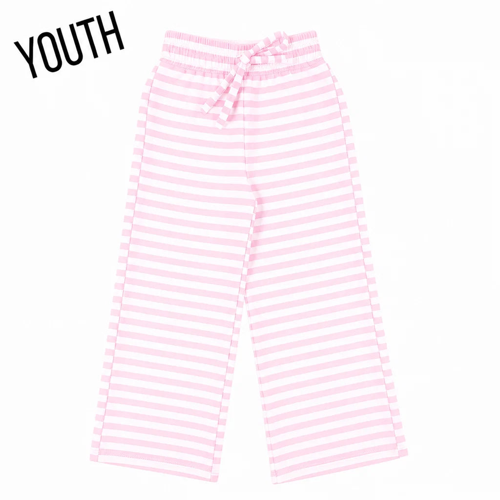Lulu Mac Youth Striped Monochrome Patch Pants