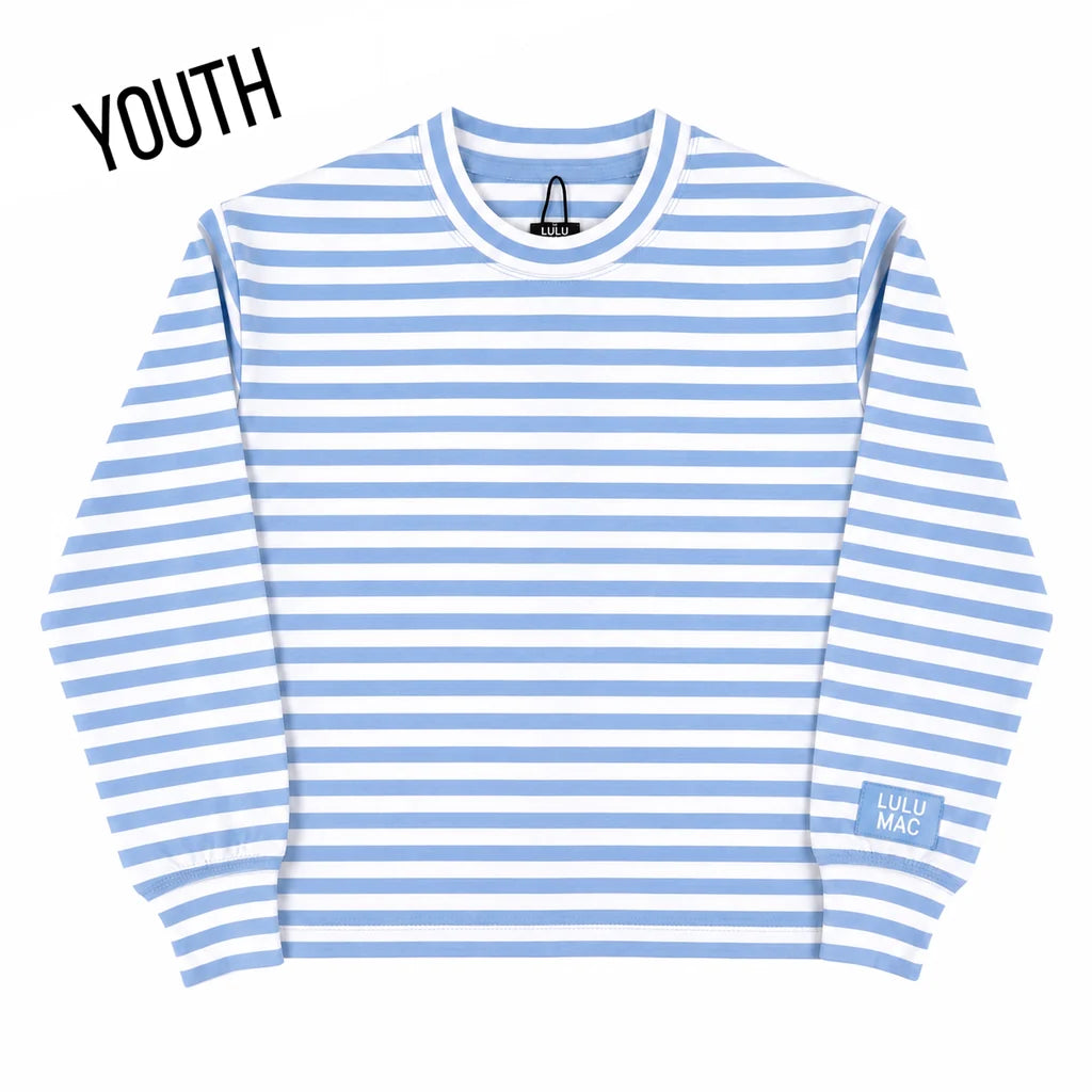 Lulu Mac Youth Monochrome Striped Long Sleeve Top