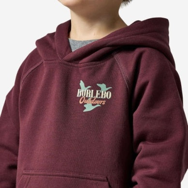 Youth Fleece Hoodie Field Companion Maroon