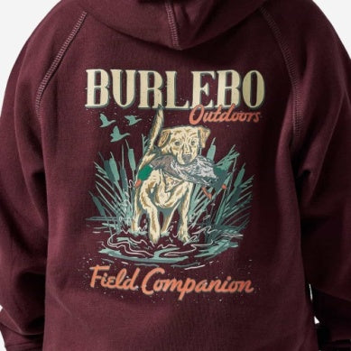 Youth Fleece Hoodie Field Companion Maroon