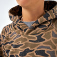 Load image into Gallery viewer, Youth Fleece Hoodie Gauge Camo
