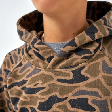 Youth Fleece Hoodie Gauge Camo