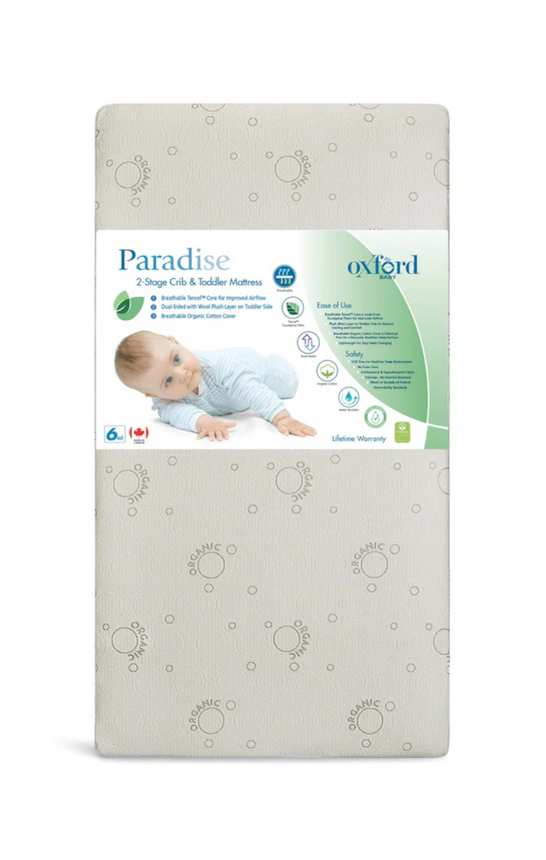 Paradise Dual Stage Crib & Toddler Mattress
