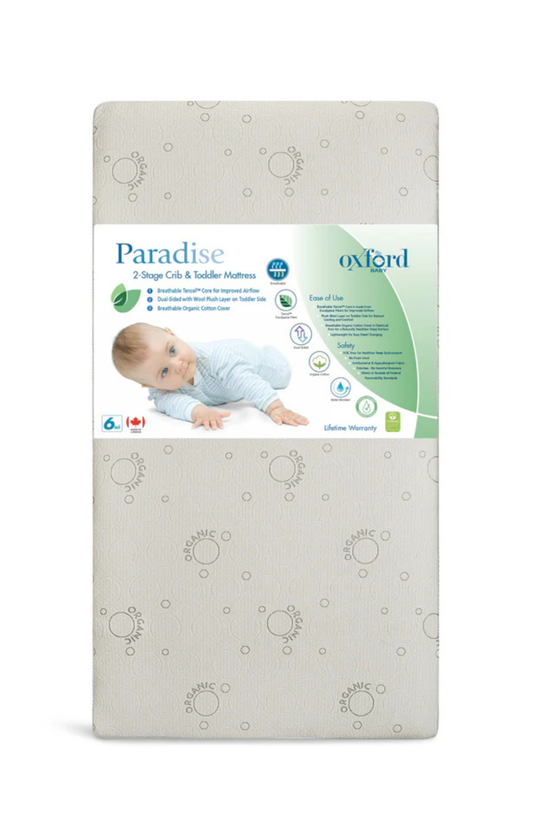 Paradise Dual Stage Crib & Toddler Mattress