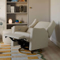 Load image into Gallery viewer, Babyletto Ivory Kiwi Glider w/ Electric Control and USB with Gold Base
