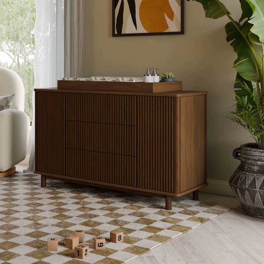 Babyletto Natural Walnut Pogo Tambour Dresser