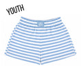 Load image into Gallery viewer, Lulu Mac Youth Stripe Monochrome Patch Shorts
