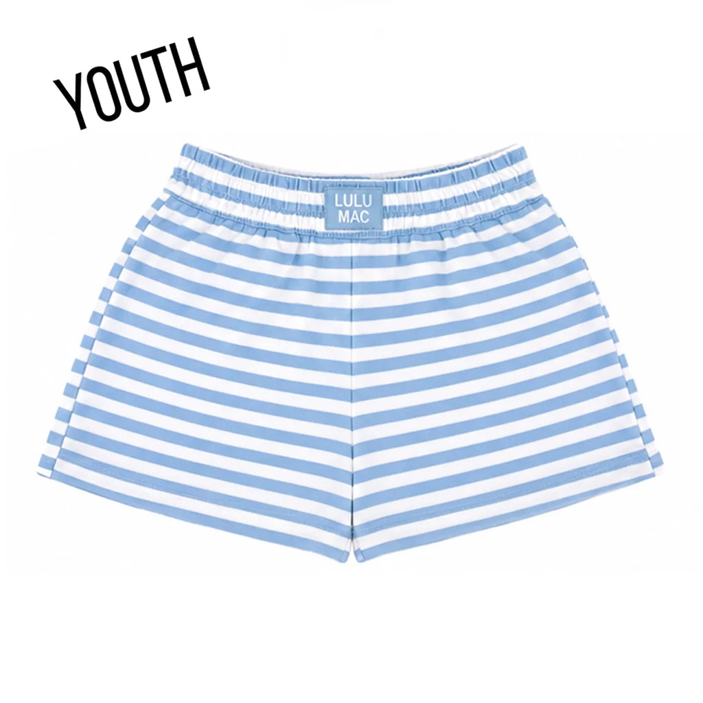 Lulu Mac Youth Stripe Monochrome Patch Shorts
