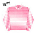 Load image into Gallery viewer, Lulu Mac Youth Monochrome Striped Long Sleeve Top
