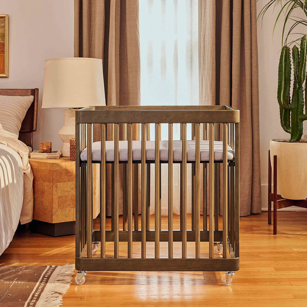 Babyletto Natural Walnut Pogo 8-in-1 Convertible Crib