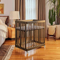 Load image into Gallery viewer, Babyletto Natural Walnut Pogo 8-in-1 Convertible Crib
